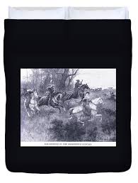 Fox Hunting In The Fourteenth Century, From Cassells History Of The British People , C.1940 Zip Pouch by Amedee Forestier - Fine Art America