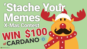The price of goes up , the value of your holdings increase! Stache Your Memes X Mas Contest Win 100 In Cardano Ada The Cryptostache