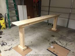 Diy Console Table For 20 The Happier Homemaker Diy Sofa Table Diy Console Table Diy Sofa