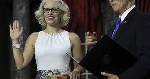 Democrats can't let them do it on infrastructure. Kyrsten Sinema Is Sworn In As Senator From Arizona On Copy Of Constitution Instead Of Bible Cbs News