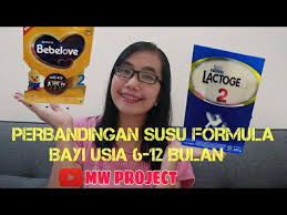 Susu ini sudah cukup terkenal karena kualitasnya, kandungan yang dimiliki membantu bayi. Perbandingan Susu Formula Bayi Usia 6 12 Bulan Lactogen Bebelove Youtube