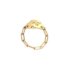 Ocarat bague diamant percé brillant f/vs2 solo & or jaune 18k. Achat Bague Chaine Dinh Van Menottes Dinh Van En Or Jaune R7