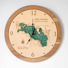 Amazon Com Phillips Lake Hancock County Me 3d Clock