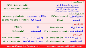 تعلم عبارات الطلب والرفض والموافقة والتوديع باللغة الفرنسية مترجمة للعربية بالصوت والصورة Speak French