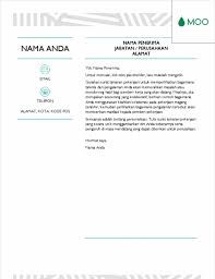 Gunakan templat yang telah diformat ini untuk menulis surat lamaran kerja profesional beserta resume anda. Surat Lamaran Kreatif Yang Didesain Oleh Moo