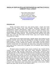 Masalah disiplin pelajar bagaikan tidak ada jalan penyelesaian. Doc Masalah Disiplin Pelajar Berdasarkan Jantina Di Kolej Komuniti Hulu Langat Hanin Hashim Academia Edu