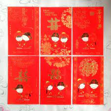Personalised vintage wedding invitations handmade with free rustic red envelopes. Chinese Theme Wedding Packets