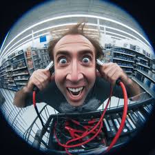 Nicholas Cage at Walmart...