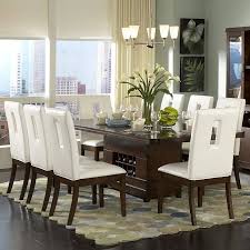 By choosing a matching table and chairs you also save time searching for the perfect fit, giving you more time to focus on spending your precious time with family and friends. Elmhurst Pedestal Dining Room Set With White Or Brown Keyhole Chairs Homelegance Furniturepick