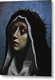 Our Lady Of Sorrows Metal Print