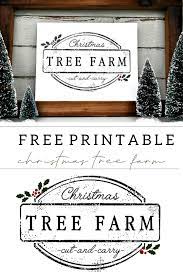 Christmas Tree Farm Printable Christmas Tree Farm Christmas Signs Rustic Christmas