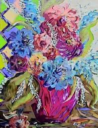 Get ftd® flower delivery today! Flowers In A Hot Pink Vase Malerei Als Poster Und Kunstdruck Von Eloiseart Bestellen Artflakes Com