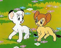 Created by osamu tezuka and based on his manga of the same title which began publication in 1950, it was the first color animated television series created in japan. Kimba The White Lion And His Girlfriend Kitty From My Childhood Kimba The White Lion Classic Cartoon Characters Childhood