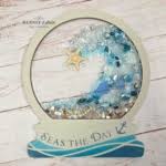Crushed Glass SUMMER Snow Globes
