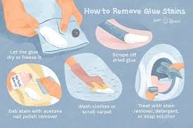I would try a light oil to get between the glue and the surface of the hair it touches. How To Remove 8 Glue And Adhesives Stains From Clothes