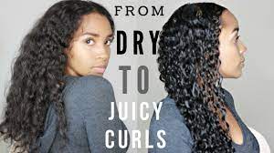 How To Take Curly Hair From Dry Af To Juicy Hydrated And Ready For Good Hair Days Using This Deep Co Curly Hair Care Routine Fine Curly Hair Curly Hair Styles