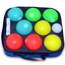 Playaboule 85mm Travel Edition Lighted Bocce Ball Set Patented V4 Plugs Playaboule