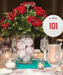 Sports Themed Wedding Reception Centerpieces Sports Themed Wedding Reception Sports Themed Wedding Baseball Wedding Theme