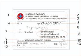 Ketika saya menyerahkan sesuatu kepada orang lain, saya harus menyerahkannya dengan menggunakan tangan. Etiket Dan Label Obat