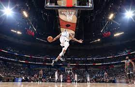 Giannis antetokounmpo (milwaukee bucks) with a dunk vs the new york knicks, 03/11/2021. Giannis Antetokounmpo Rises For A Dunk In His First All Star Game As Nine Of The Best Players On The Planet Look On Sports