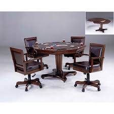 Hillsdale Furniture 6124gtbc Ambassador Rich Cherry Octagon Game Table Four Chairs In Rich Cherry Brown L In 2020 Game Table And Chairs Hillsdale Furniture Furniture