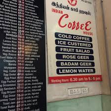 The Menu On The Wall At An Indian Coffeehouse In Pondy Indiancoffeehouse Pondicherry Travelsi In 2020 Indian Coffee Indian Food Recipes Coffee House