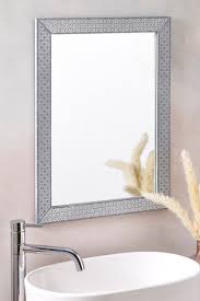 Simple or when buying lighted mirrors, measure first the dimensions of the wall where you want to place it. Buy Geo Print Framed Mirror From The Next Uk Online Shop