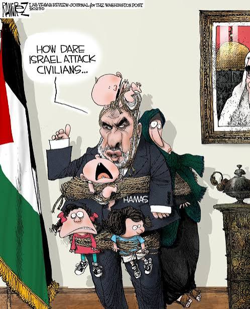 I Was Canceled for a Cartoon About Hamas' Human Shields. I Stand by My Cartoon—and Its Critics | Opinion - Newsweek