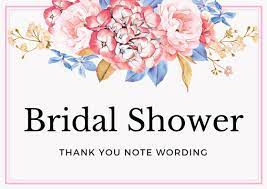 Nov 30, 2020 · you'll also want to gather everyone's details in one place so they're easy to find when it's time to prepare and send your baby shower thank you cards. Bridal Shower Thank You Notes Archives Thank You Note Wording