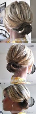 The Chic Updo Short Hair Braids Tutorial Short Hair Up Short Hair Updo