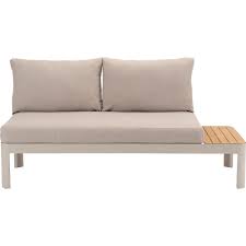 meridienne de jardin modulable en teck beige portals salon de jardin bas canape angle teck salon de jardin