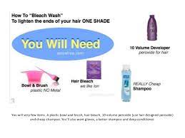 Mix 1 part bleach powder and 2 parts developer/peroxide. Bleach Wash
