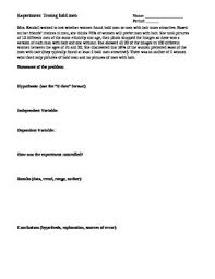 The Bald Experiment Scientific Process Scientific Method Scientific Method Scientific Investigation Writing Practice