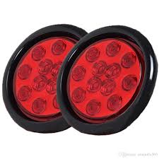 2020 4 Inch Round Red 12 Led Stop Turn Tail Light Flush Mount Truck Trailer Plug For Truck Trailer Dc 12v From Erindolly360 22 11 Dhgate Com