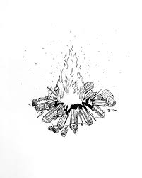 Inktober 2019 13 Ash Fire Drawing Fire Sketch Drawings