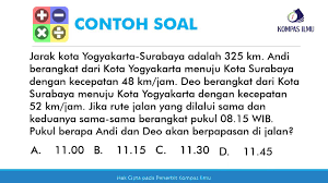 Check spelling or type a new query. Contoh Soal Waktu Berpapasan