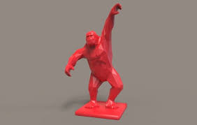 King Kong Low Poly Original Model Model Of King Kong Sculpture Specially Prepared For 3d Printing This Is A 24 Cm King Kong Low Poly 3d Models Low Poly 3d