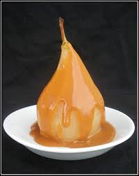 Chic Chic Chocolat Poires Vanillees Caramel Au Beurre Sale Poire Recette Dessert De Saison Poires Pochees