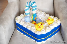 1 of 9 baby shower ideas: Adorable Diy Diaper Bathtub Baby Shower Gift Idea Diy Crafts
