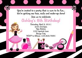 Printable Birthday Activities For Kids Free Printable Birthday Party Invitation Wording Example For Cathy Party Invite Template Birthday Party Invitations Printable Spa Birthday Party Invitations