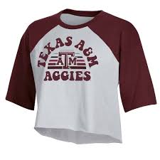 Ncaa Texas A M Aggies Women S Short Sleeve Cropped T Shirt Target