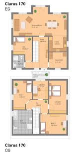 unser clarus hat 170 m2 und wird in massivbauweise hergestellt optional ist auch ein keller moglich haus grundriss haus planung fertighaus oder massivhaus
