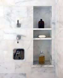 What a wonderful way to tie the space together! Top 70 Best Shower Niche Ideas Recessed Shelf Designs