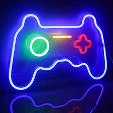 Ships from and sold by wakatete. Ineonlife Game Shaped Neon Signs Neon Lights Led Neon Signs For Wall Decor 16 X 11 Gamepad Neon Signs For Bedroom Children Gaming Zone Party Decoration Amazon Com