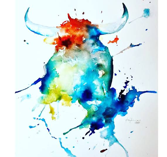 Resultado de imagen de toro pintura abstracta"