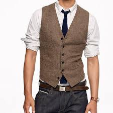Most relevant most popular alphabetical price: 2019 Vintage Brown Tweed Vest Wool Herringbone Groom Vests British Style Mens Suit Vests Slim Fit Mens Dress Vest Custom Wedding Waistcoat From Brucesuit 22 1 Slim Fit Blazers Mens Dress Vests Men Dress