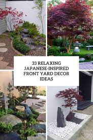 Japanese forest grass softens the edge of the terrace and adds just enough of a anna m campbell inspiration for a small modern backyard concrete paver patio remodel in portland with no cover sagina subulata aka irish moss. 33 Relaxing Japanese Inspired Front Yard Decor Ideas Digsdigs