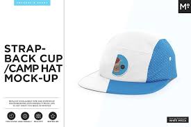 Download Strapback Cap Camp Hat Mock Up Mocking Mockup Strapback Cap