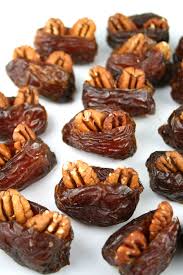 Pecan Stuffed Dates Recipe Date Recipes Desserts Food Snacks