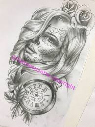 Santa Muerte Tattoo Design Skull Girl Tattoo Girl Back Tattoos Sleeve Tattoos